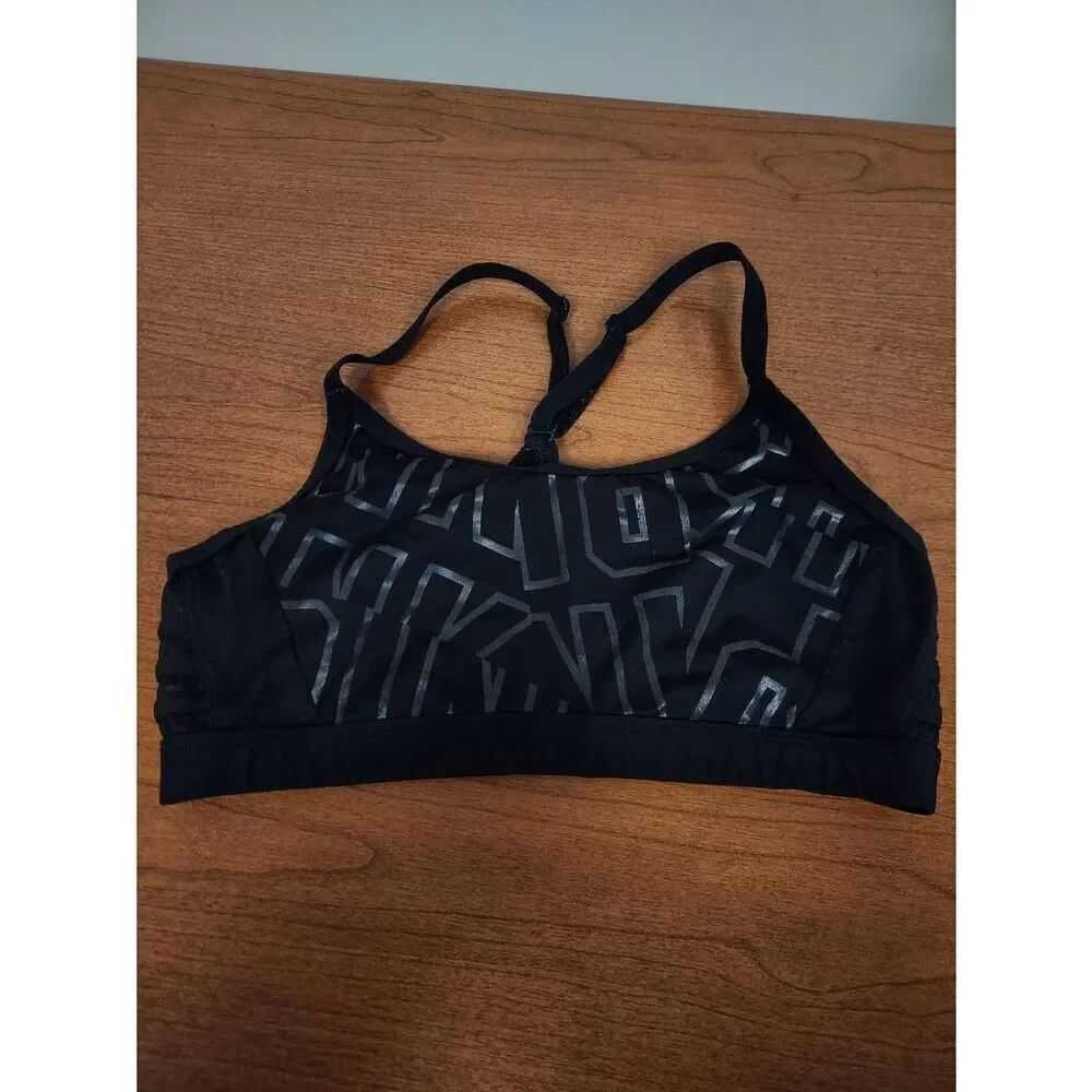 PINK Medium Ultimate black spots bra (L)